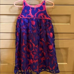 Milly Minis Girls Lace dress Pink Blue girls 4